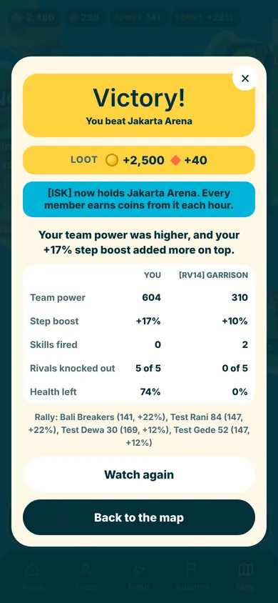 Battle report