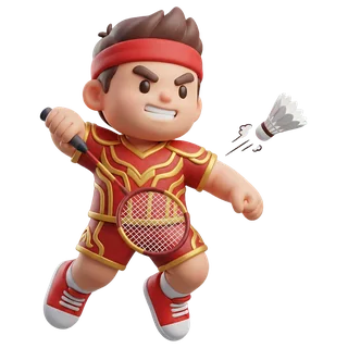 The Smasher, a badminton athlete